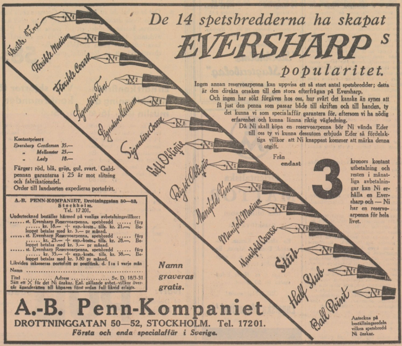 1931 Eversharp