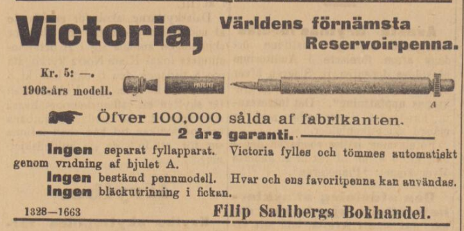 Avestaposten 29 sept 1903